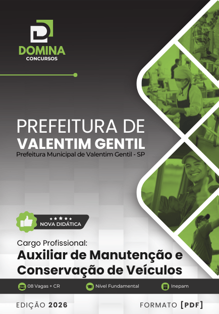 Apostila Auxiliar de Manutenção de Veículos Valentim Gentil SP 2026