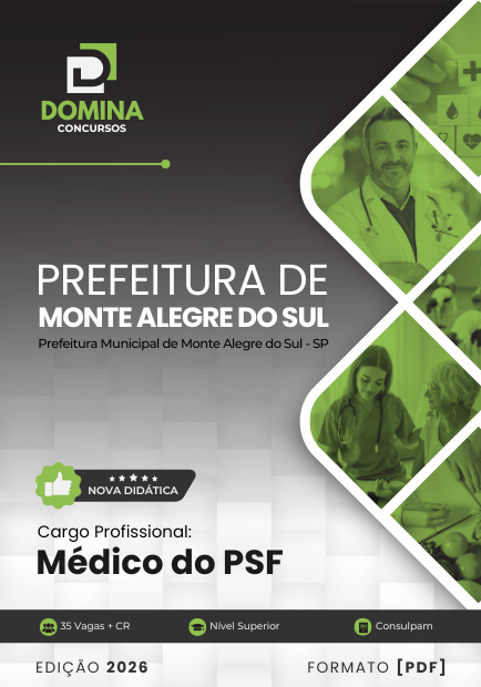 Apostila Médico PSF Monte Alegre do Sul SP 2026