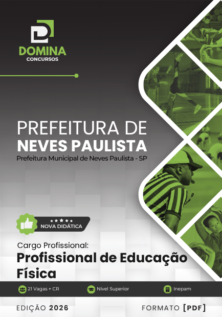 Apostila Profissional de Educação Física Neves Paulista SP 2026