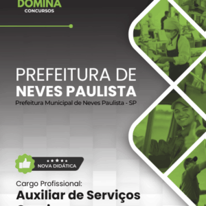 Apostila Profissional para Auxiliar de Serviços Gerais – Neves Paulista SP 2026