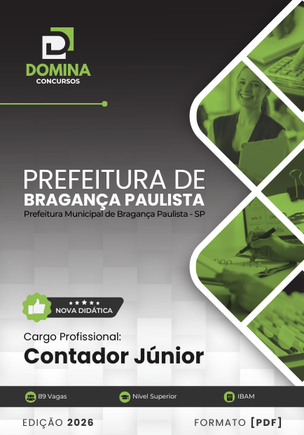 Apostila Contador Bragança Paulista SP 2026
