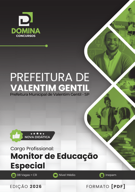 Apostila Monitor de Educação Especial Valentim Gentil SP 2026