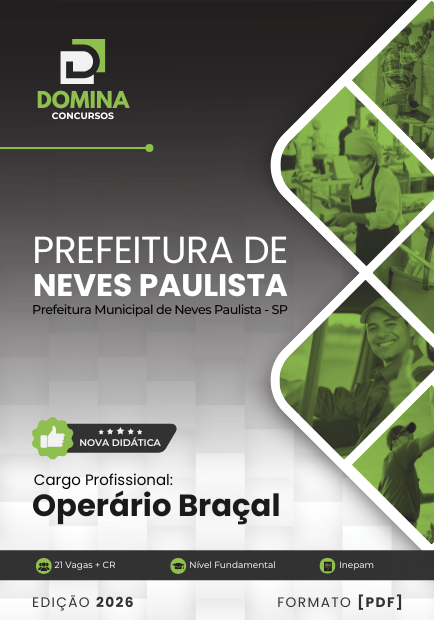 Apostila Operário Braçal Neves Paulista SP 2026
