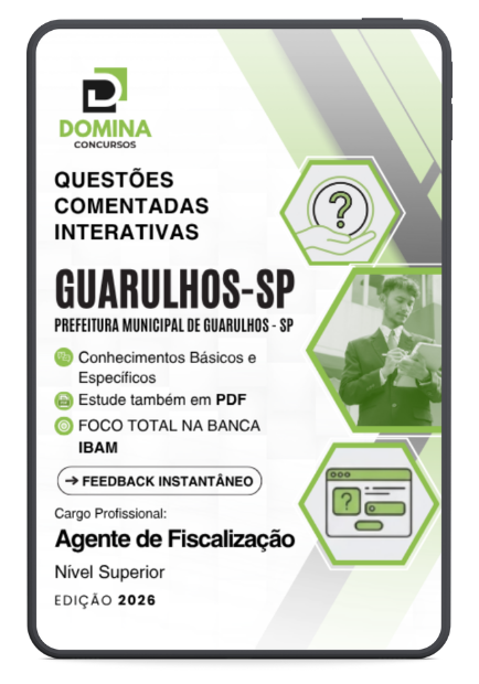 1000 Questões Comentadas Agente de Fiscalização Prefeitura Guarulhos SP