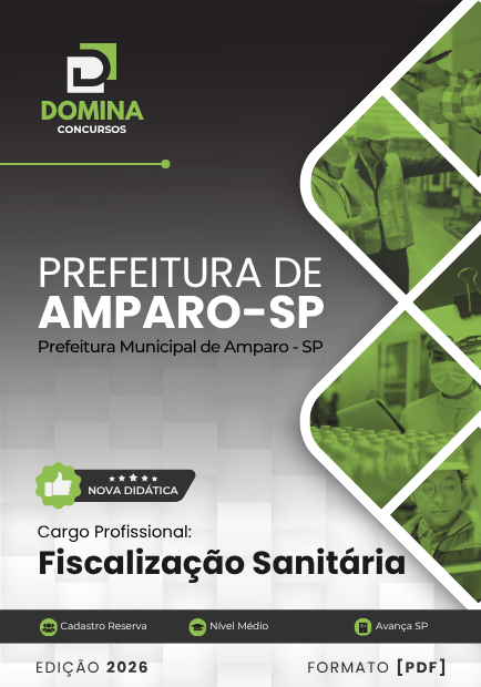 Apostila Fiscalização Sanitária Amparo SP 2026