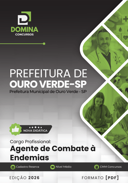 Apostila Agente de Combate à Endemias Ouro Verde SP 2026