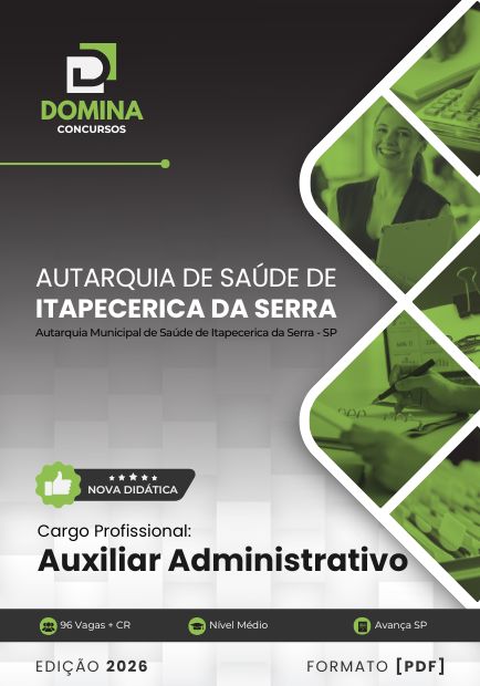 Apostila Auxiliar Administrativo AMS Itapecerica da Serra SP 2026