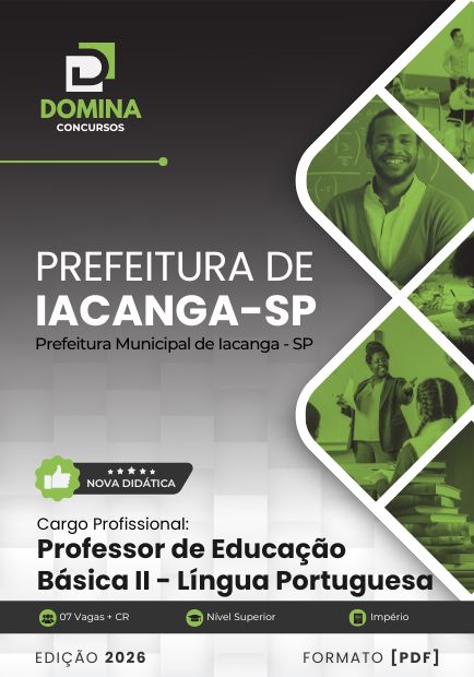 Apostila Professor de Português Iacanga SP 2026